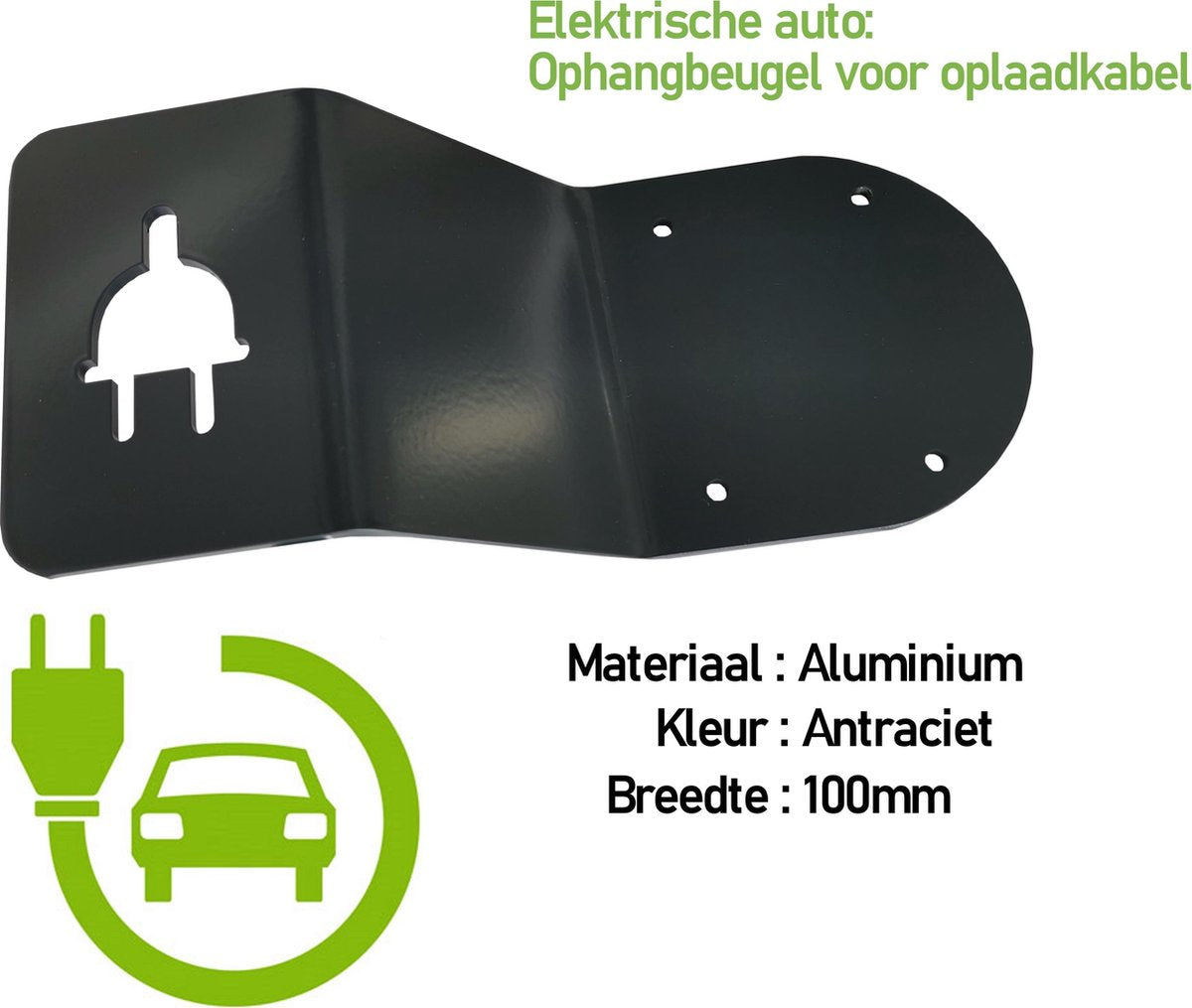 Laadkabel Ophangbeugel voor Elektrische auto ( Tesla model S X E Y - BMW  Etron - Nissan Leaf - VW - Mercedes - Smart - Toyota ) oplaad kabel beugel hybride hybrid