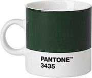 Pantone Espressokop 120 Ml Keramiek Donkergroen/wit