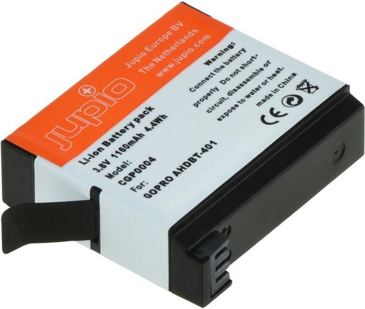 Jupio Kameraakku GoPro Hero 4 AHDBT-401 3.8V 1160mAh
