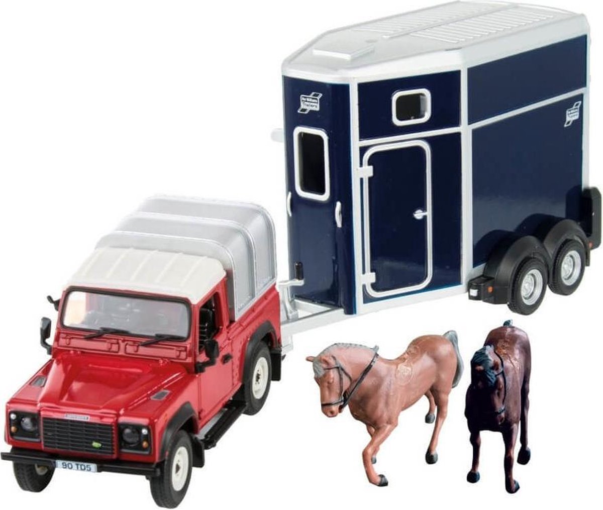 Britains Land Rover met paardentrailer 1:32