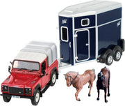 Britains Land Rover met paardentrailer 1:32