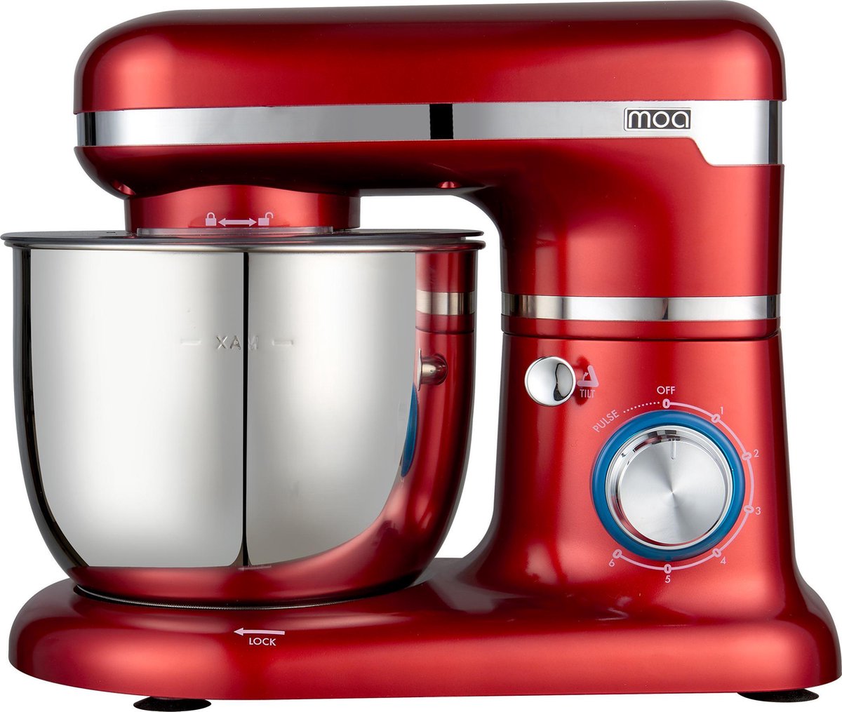 MOA SM1203NR – Keukenmachine - 1000Watt - Rood