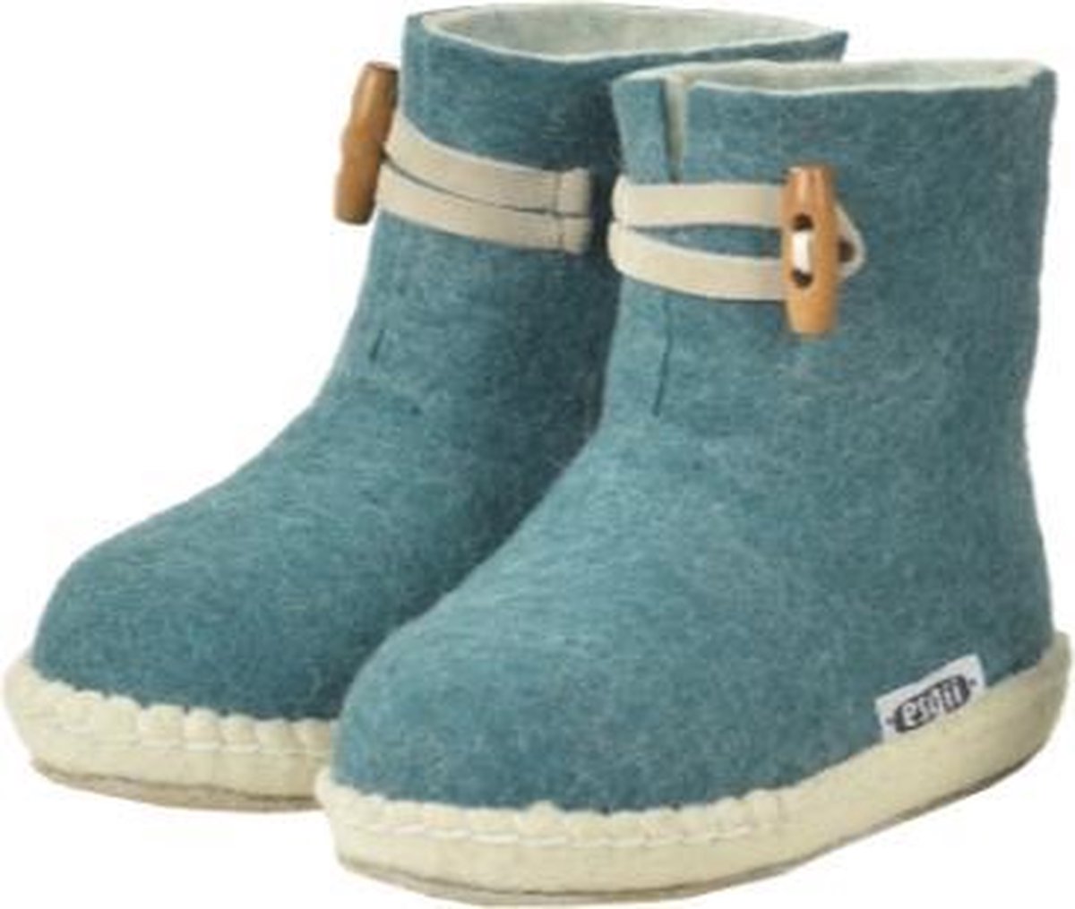 Vilten kinderslof Boots Seagreen - maat 30