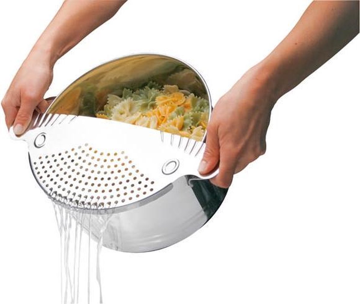 Westfalia Afdruiphulp roestvrij staal extra groot. Voor potten tot 26 cm