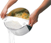 Westfalia Afdruiphulp roestvrij staal extra groot. Voor potten tot 26 cm