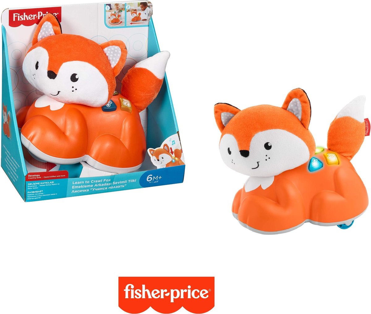 Fisher Price - Vos -  Kruipen en Leren Vos -  Licht en Geluid - Learn to Crawl Fox - Vanaf 6 maanden
