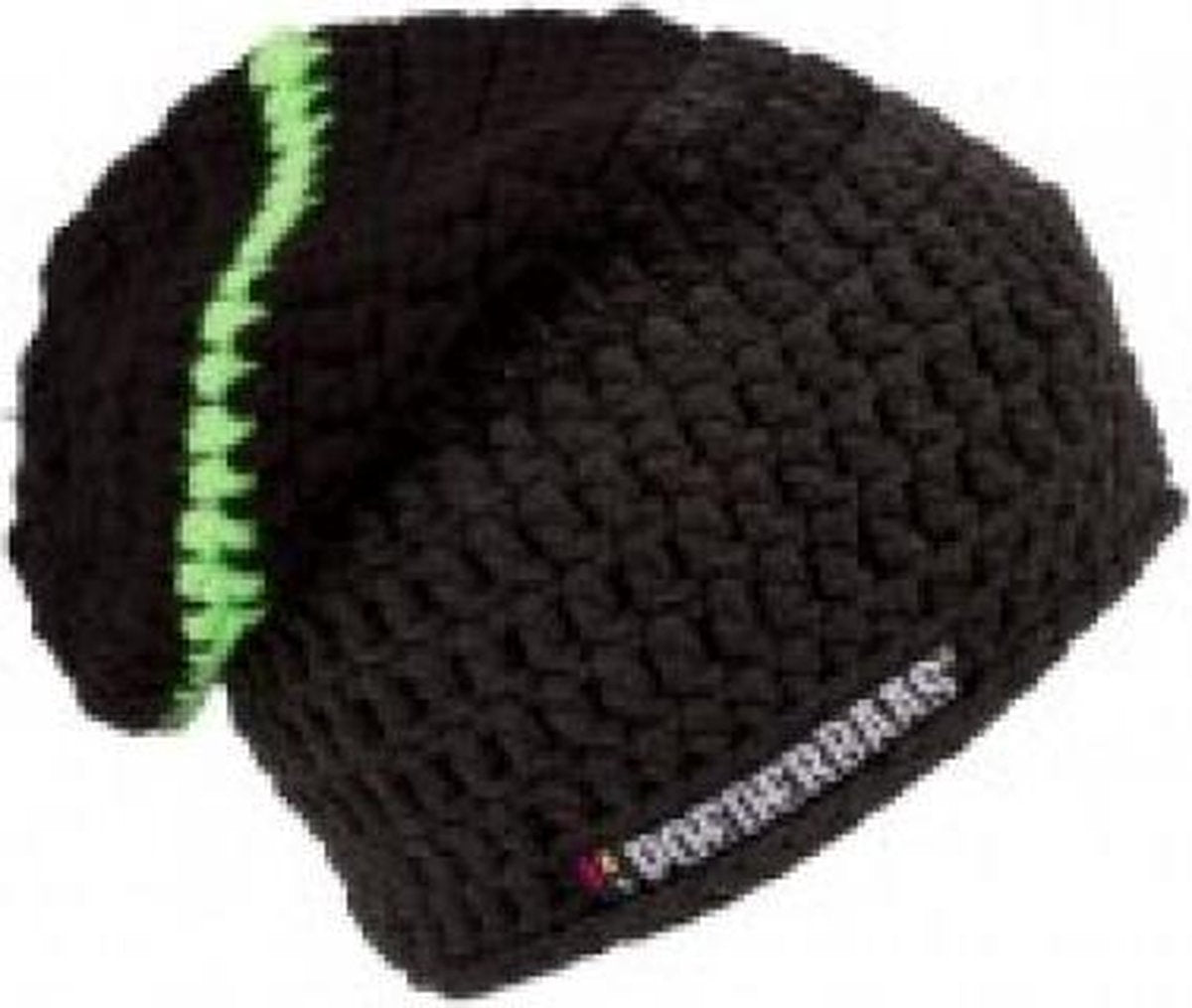 Poederbaas Large Beanie Muts Wintermuts - Zwart/Grijs/Groen