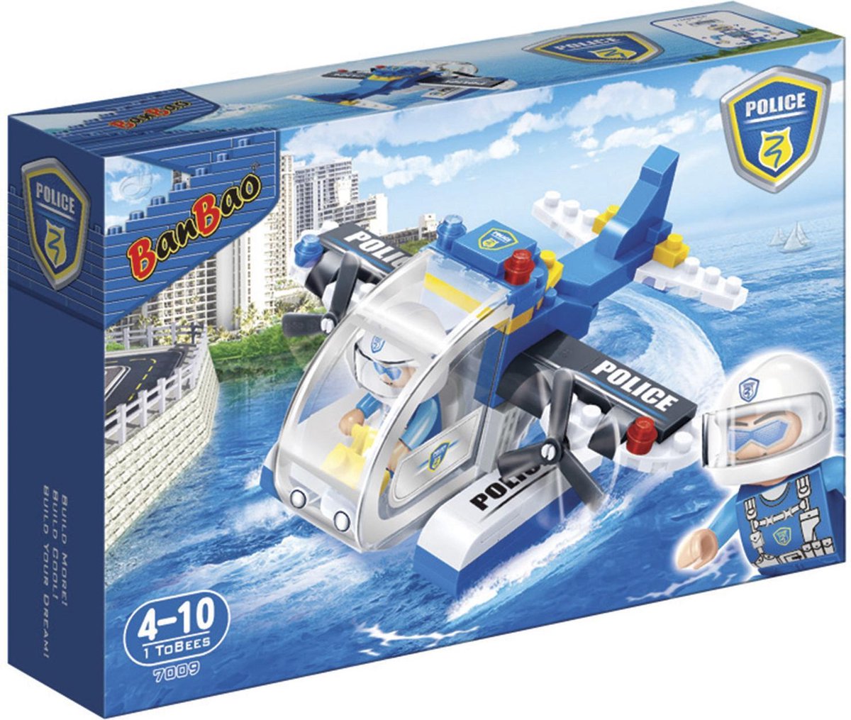 BanBao Politie Politievliegtuig - 7009