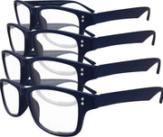 Etos Leesbril mat donkerblauw +1.5  - 4 stuks