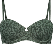 Hunkemöller Dames Voorgevormde push-up beugel bikinitop Tonal Leo Cup A - E - maat B80