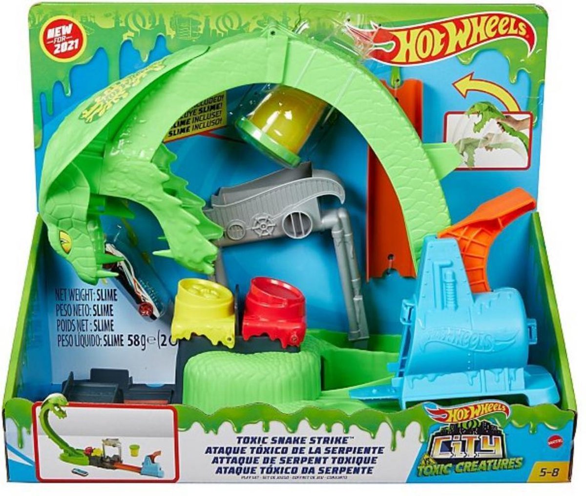 Hot Wheels City - Giftige Slang aanval Speelset