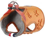 Easy ON/OF - STEP IN - harnas voor honden uit ademende stof - XS - BRUIN