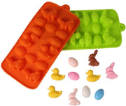 chocoladevorm Paaseitjes Pasen siliconen vorm mal voor ijsblokjes ijsklontjes chocolade fondant