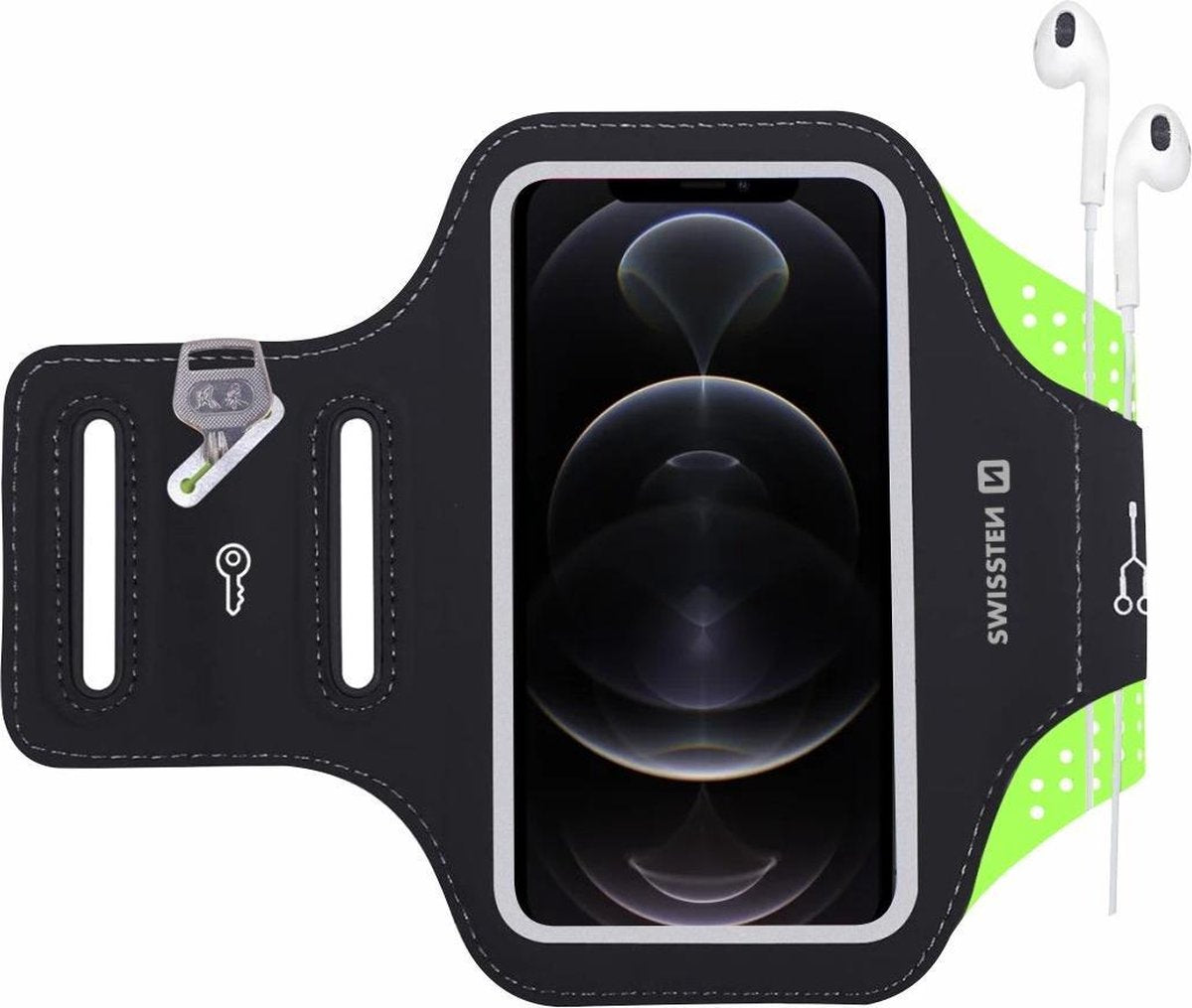 Swissten Hardloop Telefoonhouder - Waterdichte Hardloopband - t/m 7 inch