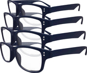 Etos Leesbril mat donkerblauw +2.5 - 4 stuks
