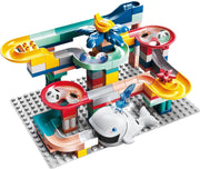 Knikkerbaan 135 delig - Oceaan Thema - Mijn Eerste Knikkerbaan Creaties  - Bouwblokken Voordeelverpakking - Bouwstenen compatibel met Duplo