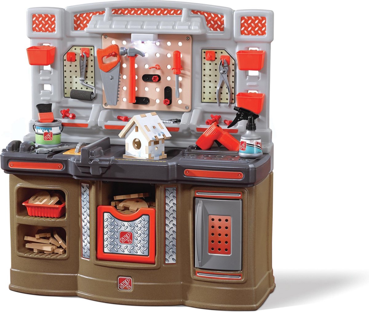 Step2 Speelgoedwerkbank Big Builders Pro Workshop - Incl. 45-delige accessoireset