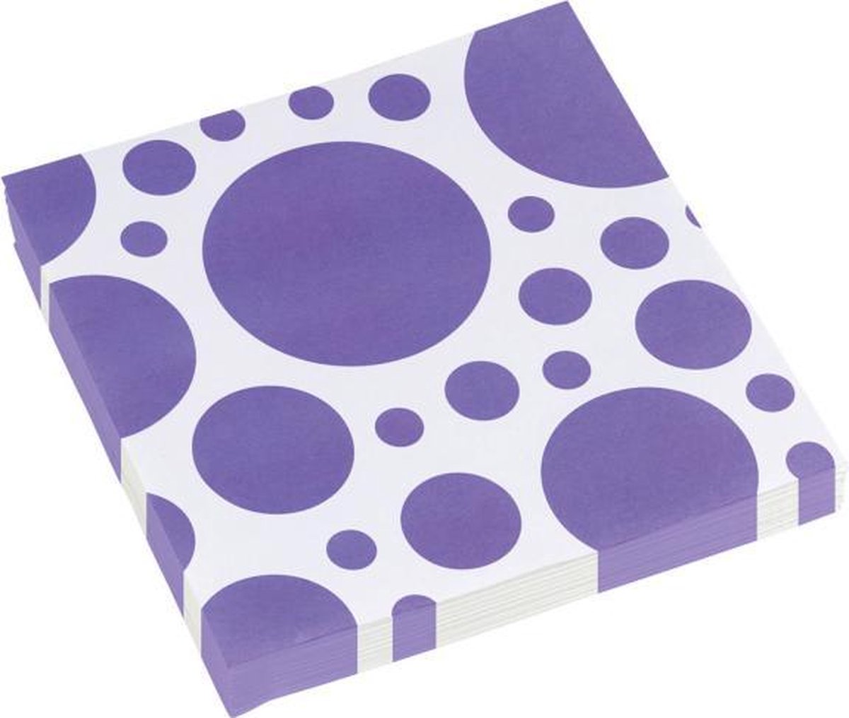 Servetten Dots 33 X 33 Cm 20 Stuks Paars