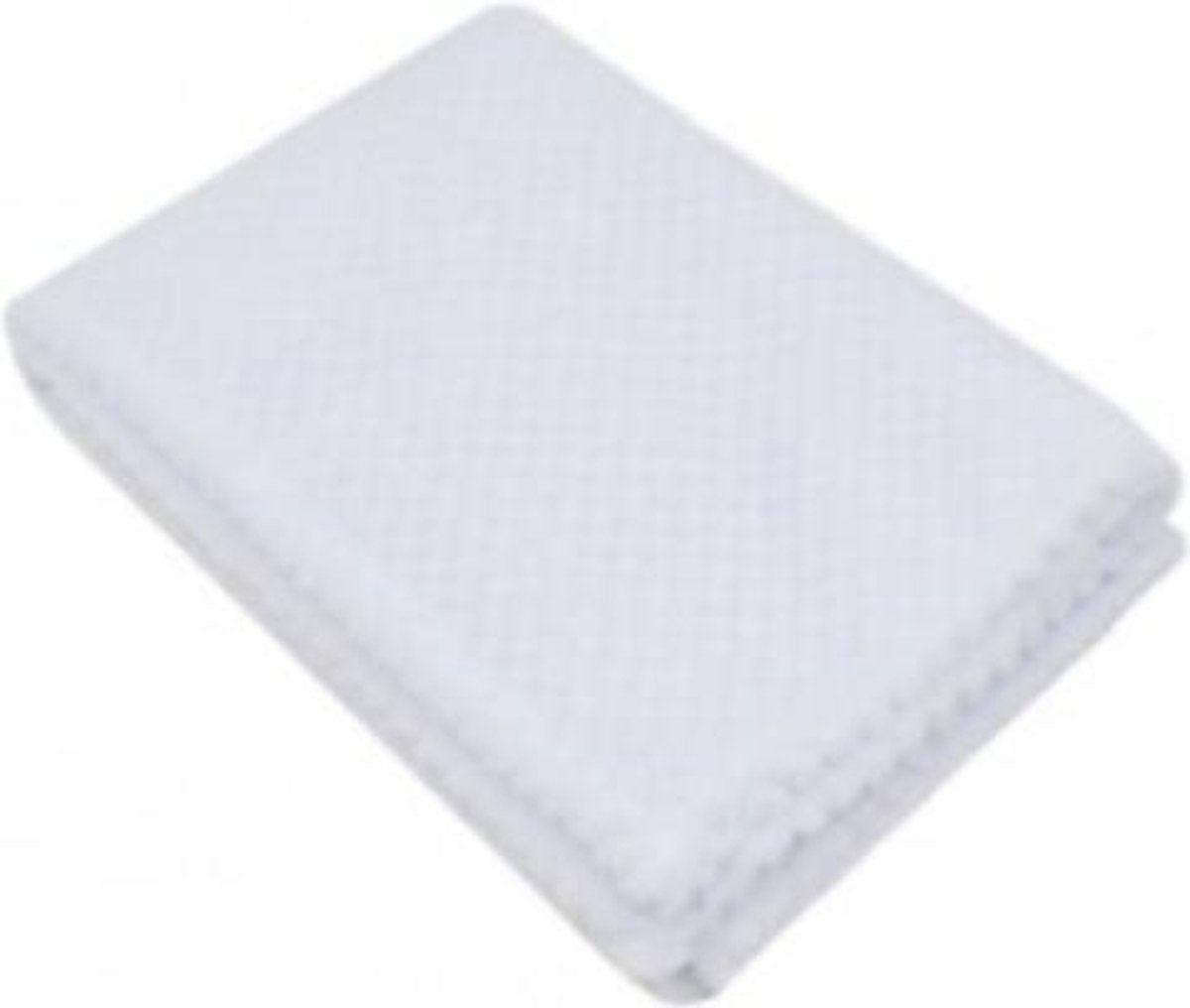 Soft Touch Wikkeldeken White Waffle Junior100 Cm Fleece Wit