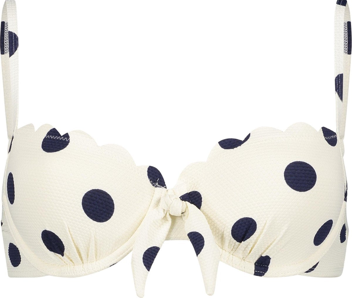 Hunkemöller Dames Voorgevormde beugel bikinitop Scallop Dot - maat G80