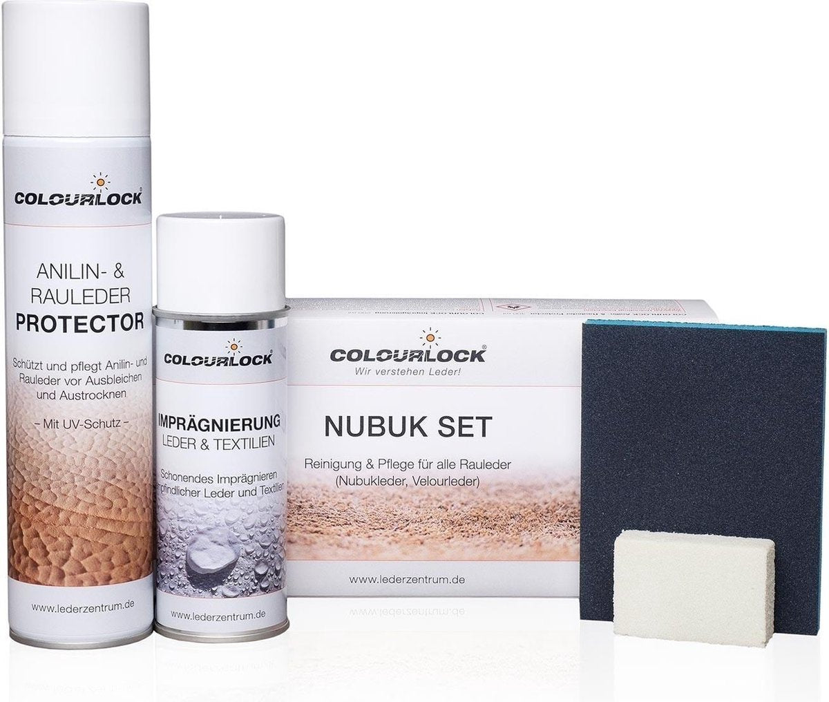 Colourlock Nubuk leder onderhoudsset