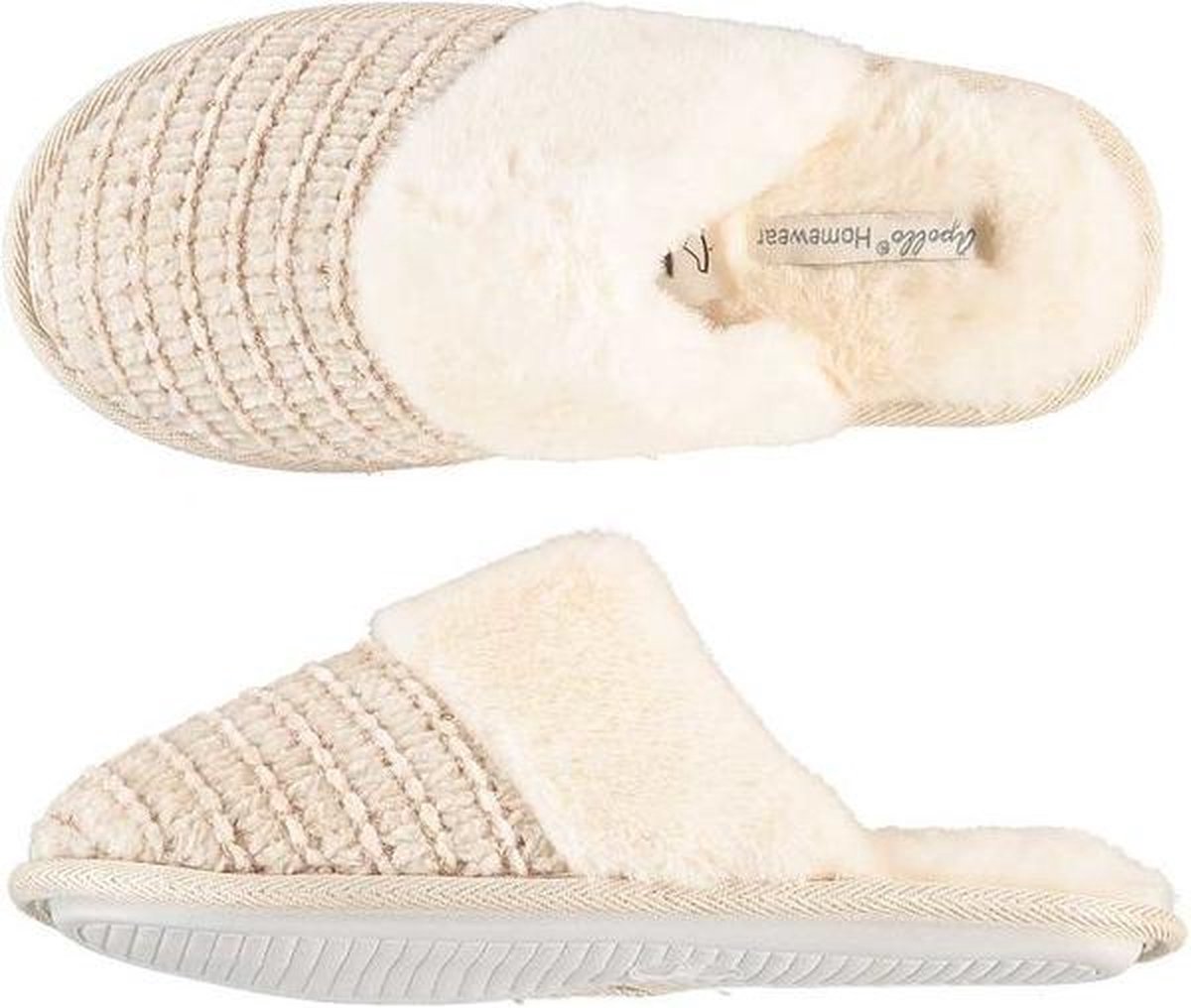 Dames huisslippers beige 39/40