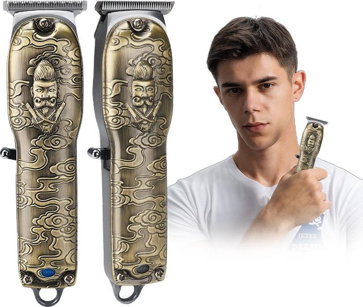 BeardMan Professionele Tondeuse - Goud - Trimmer - Groomer - Haartrimmer - Haarstyling - Draadloos -