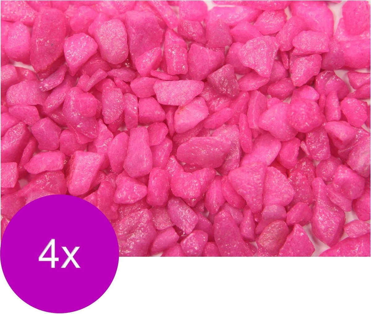 Vdl Aquariumgrind 5-10 Mm - Aquarium - Siergrind - 4 x Roze