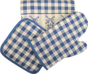DDDDD Molens Kookset (Schort + Ovenwant + Pannenlap) - Blauw