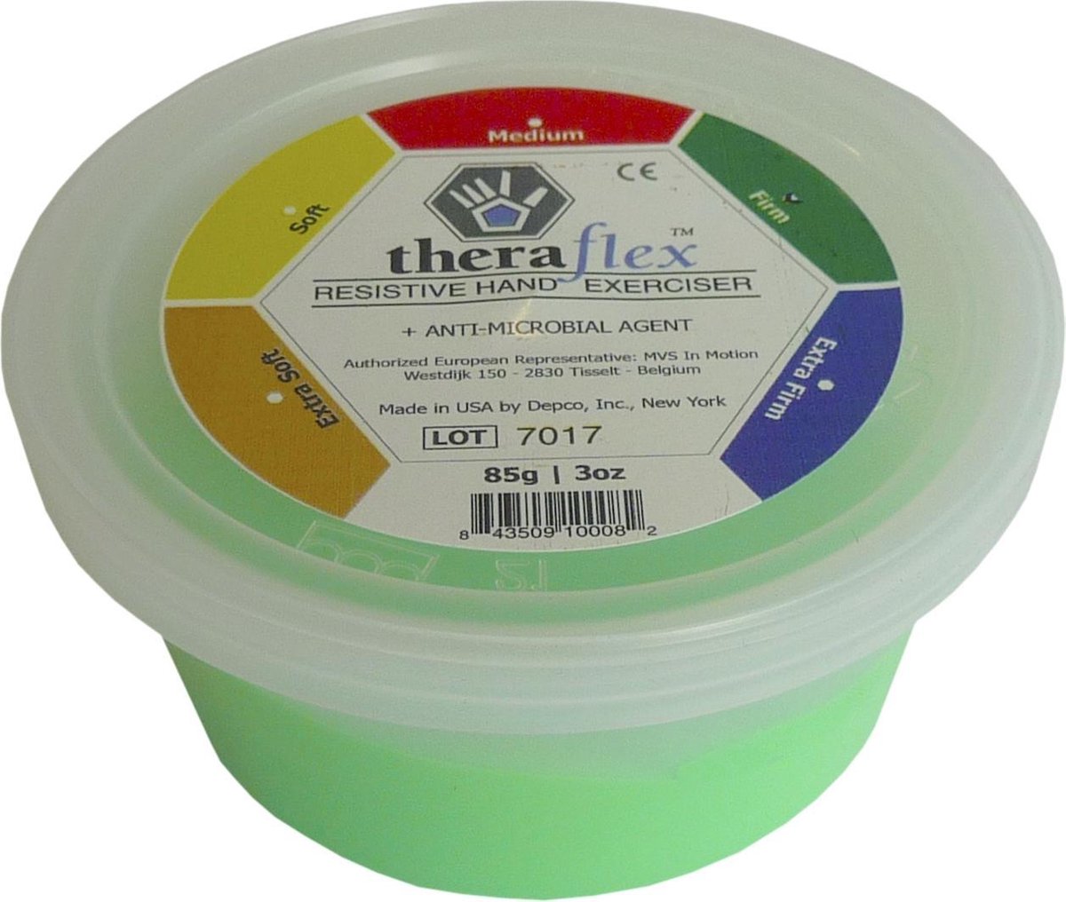 Theraflex putty | 85 gram | Sterk - Groen | Kneedpasta