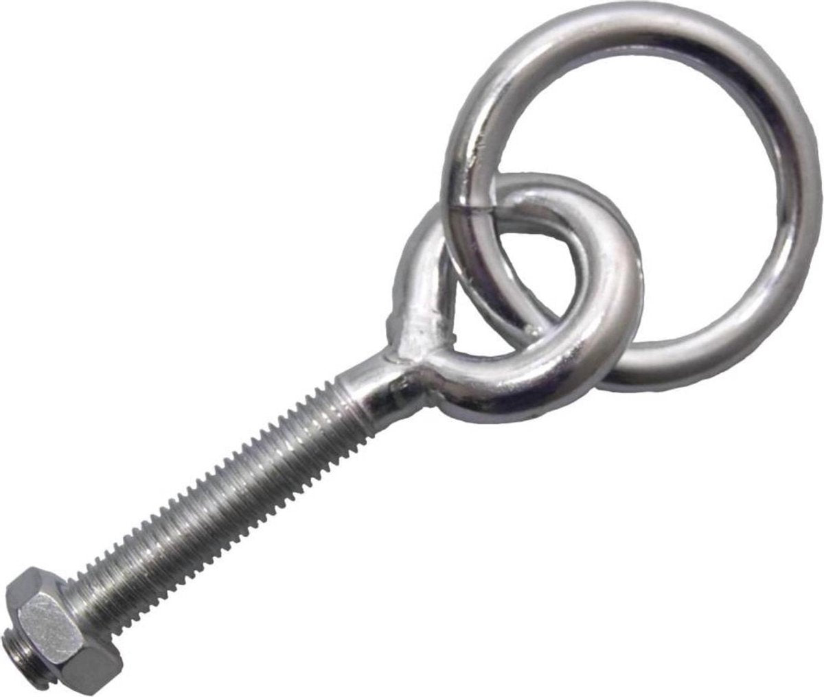 Aanlegring met houtdraad 6x75mm RVS
