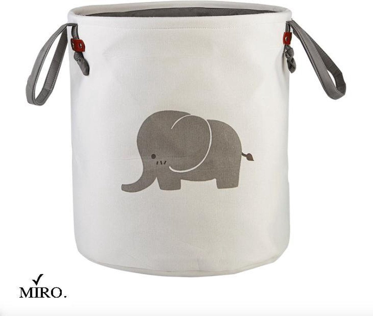 MIRO Wasmand Opbergmand Babykamer Kinderkamer Opvouwbaar Olifant
