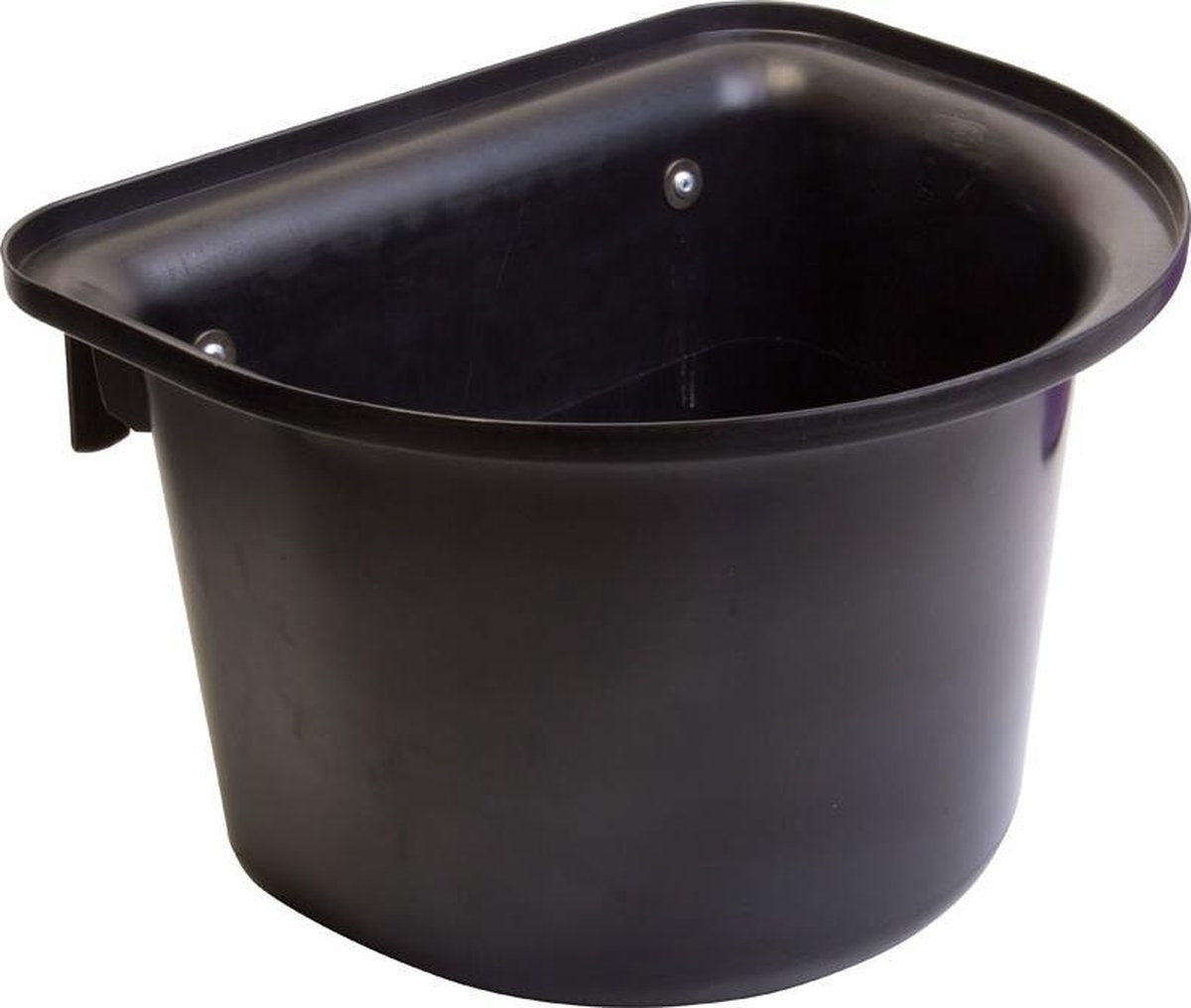 RelaxPets - Imperial Riding - Voerbak met Beugels - Halfrond - Zwart - 15 Liter - 26x32x26 cm