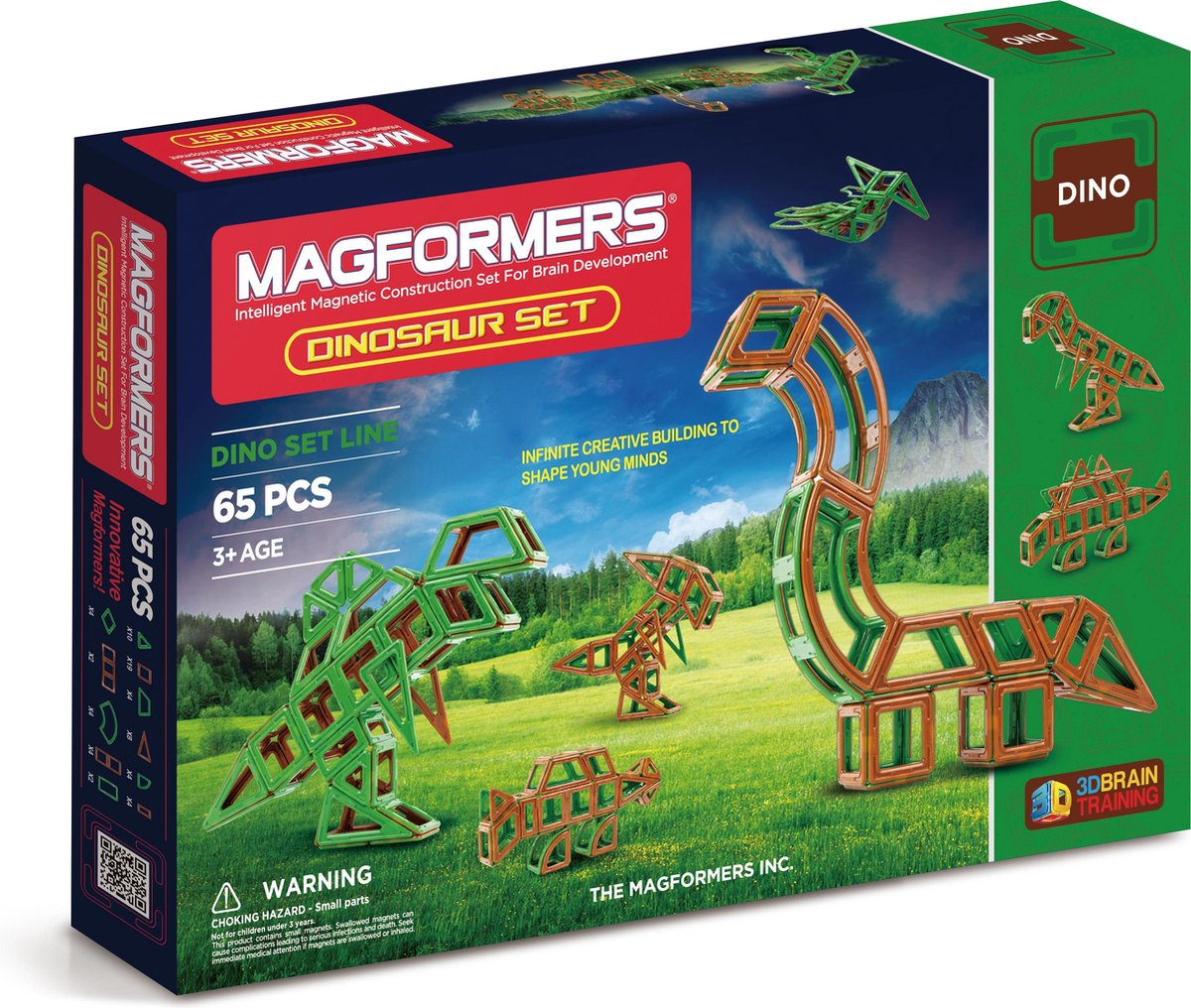 Magformers Dinosaurs Set - 65 Stuks
