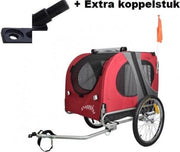 Fietskar original Medium - Rood  + Extra koppelstuk voor 2e fiets