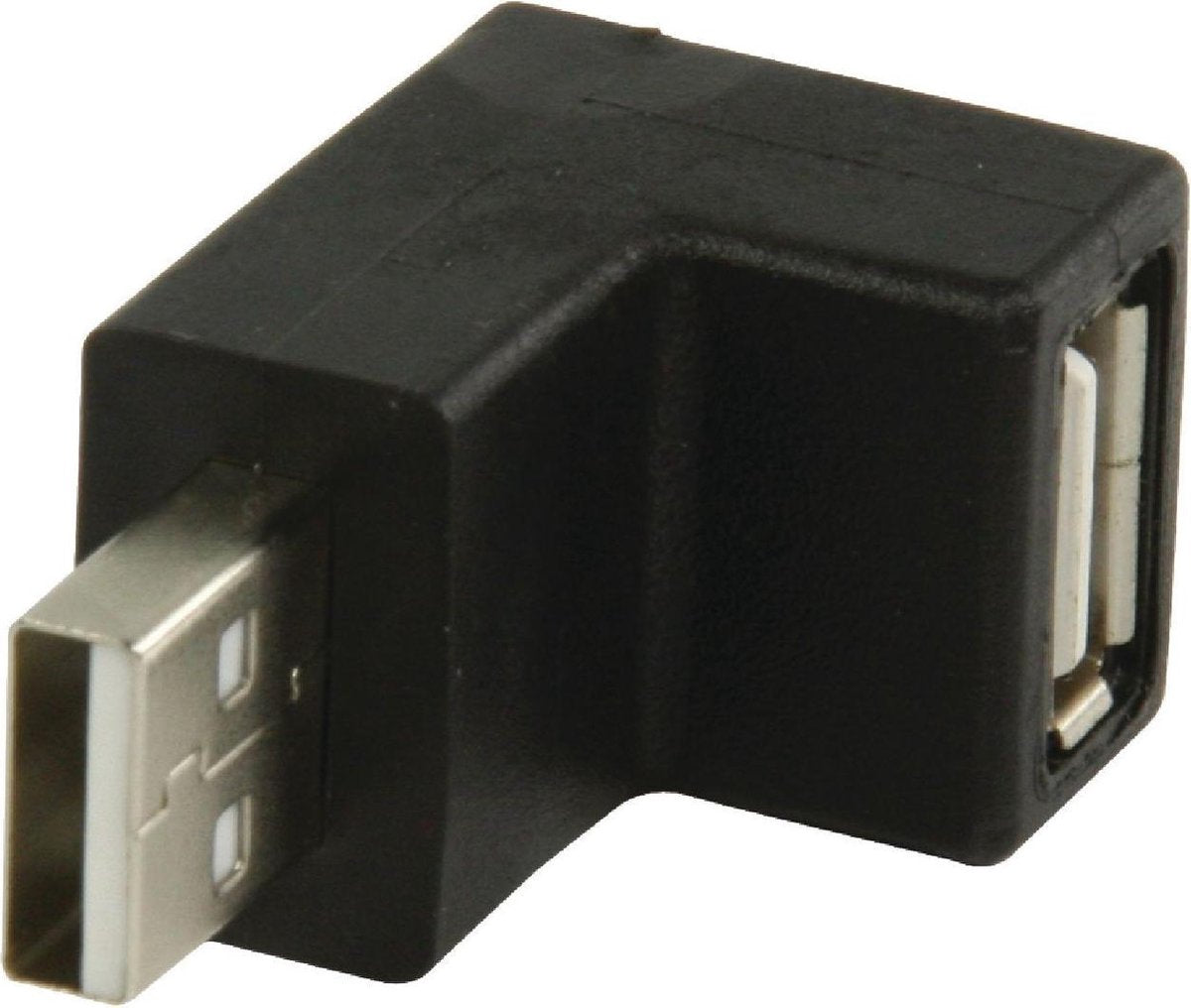 USB 2.0-Adapter | A Male - A Female | 90° Gehoekt | Zwart