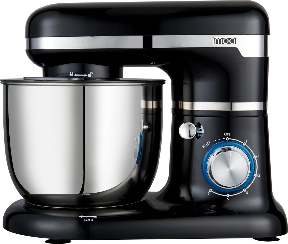 MOA SM1203NB – Keukenmachine - 1000 Watt - Zwart
