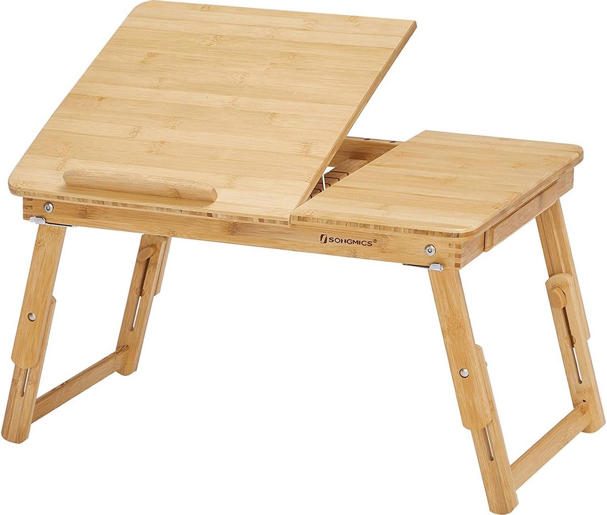 SONGMICS In hoogte verstelbare laptoptafel met lade