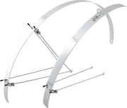 Contec Spatbordset "Flat Fender" - Zilver