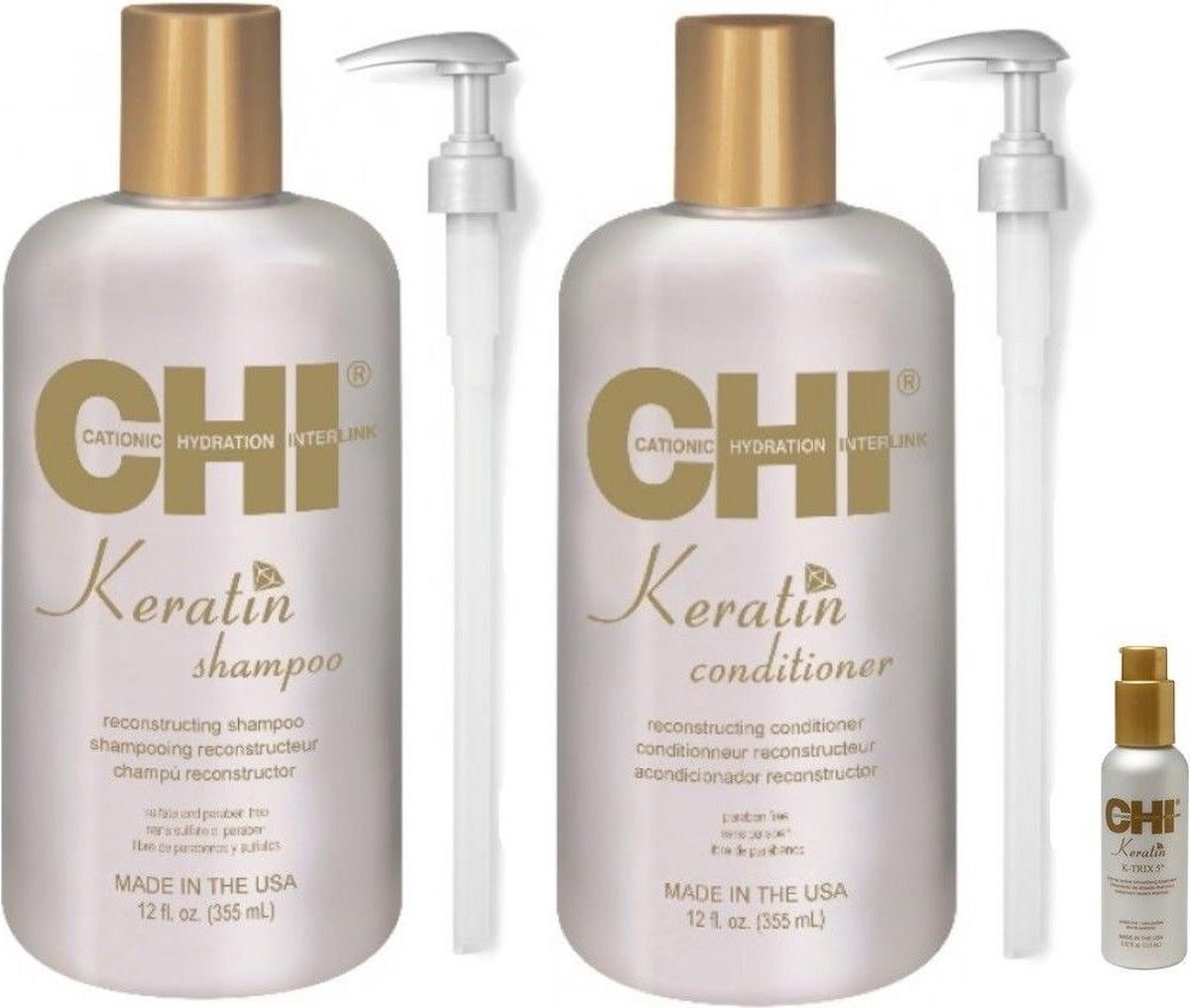 Beschadigd haar pakket CHI Keratin XL