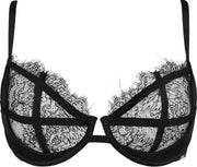 Sapph Amaryllis Half Padded Bra Dames Zwart-90B