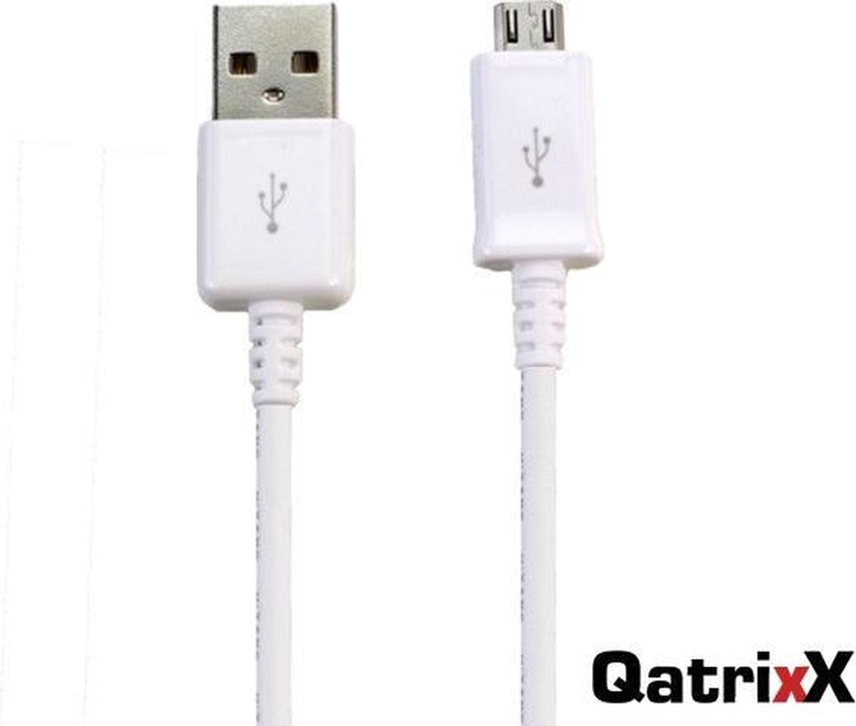 Datakabel Micro USB 2 meter Wit