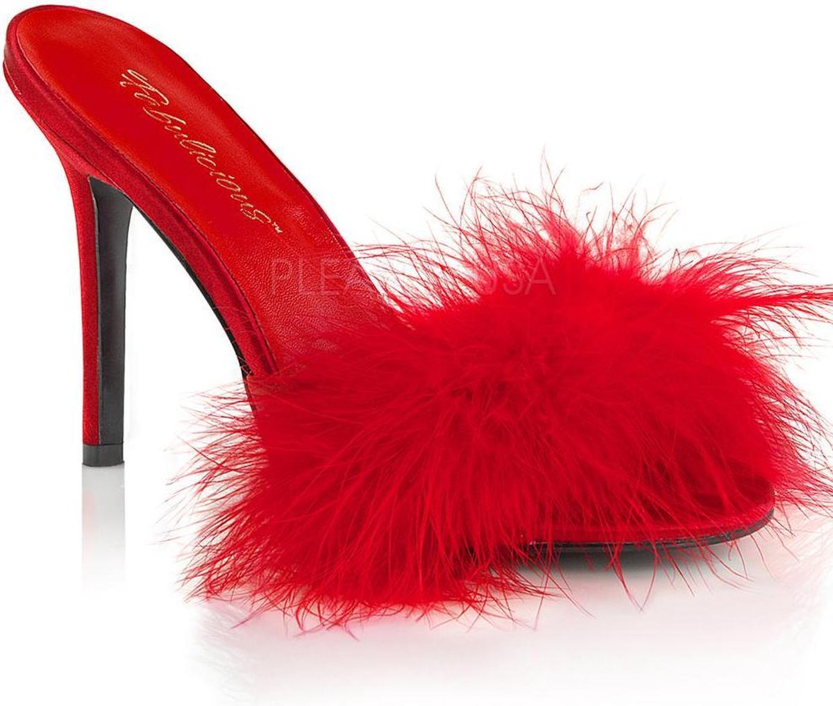 Fabulicious Muiltjes met hak -46 Shoes- CLASSIQUE-01F US 15 Rood