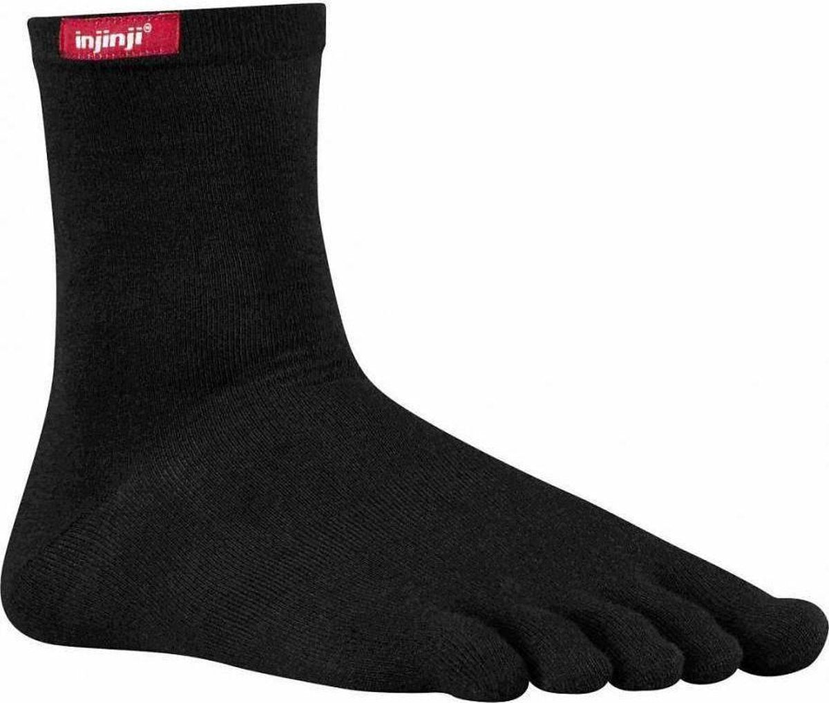 Injinji Original Weight Crew Coolmax Unisex 052270 - Meerkleurig BLACK Unisex - S=37-40