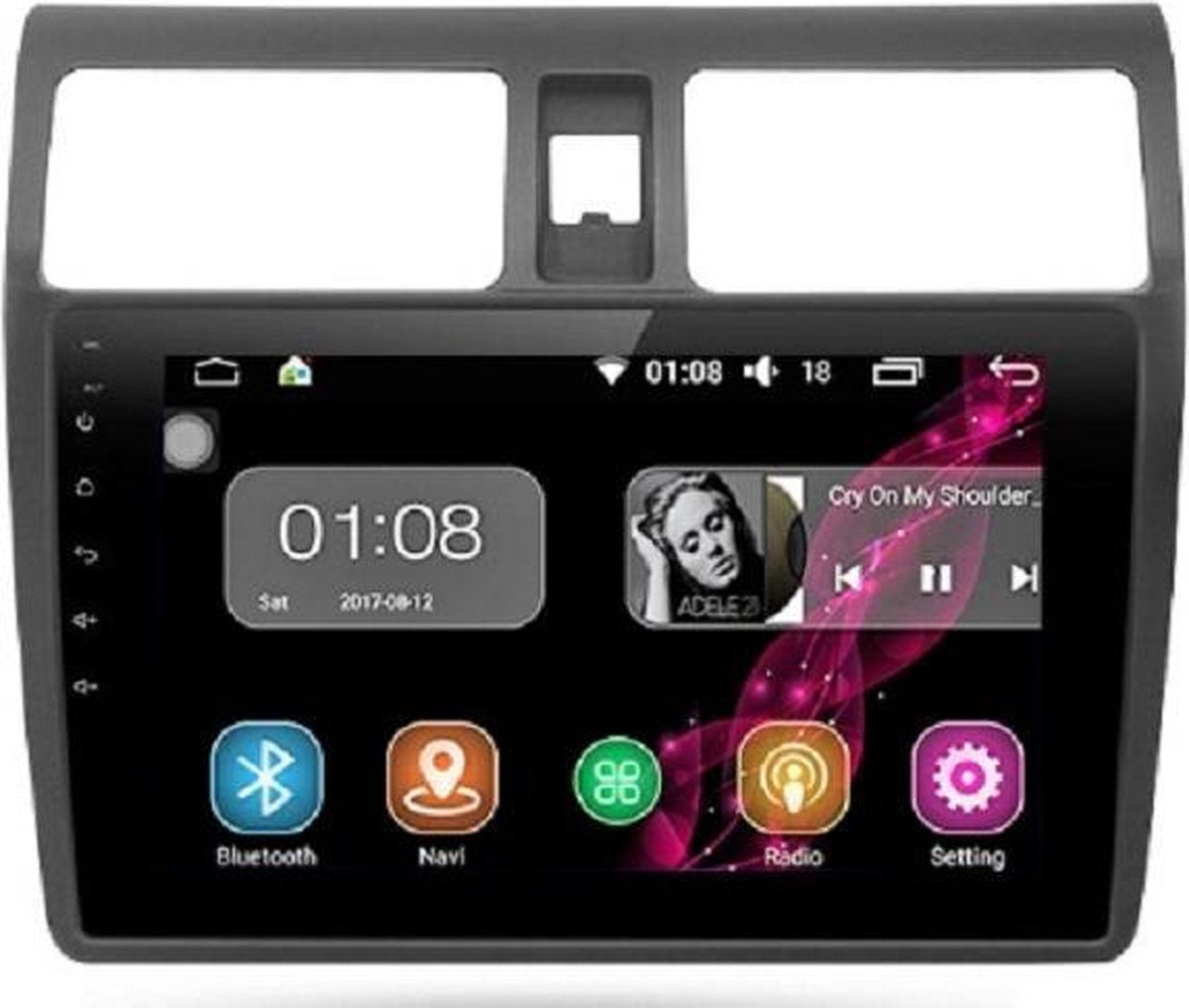 Suzuki swift 2004-2009 navigatie carkit full touch 10.1 inch android 10 usb carplay android auto