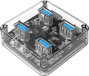 Orico USB 3.0 Hub  4x USB 3.0 poorten - Transparant