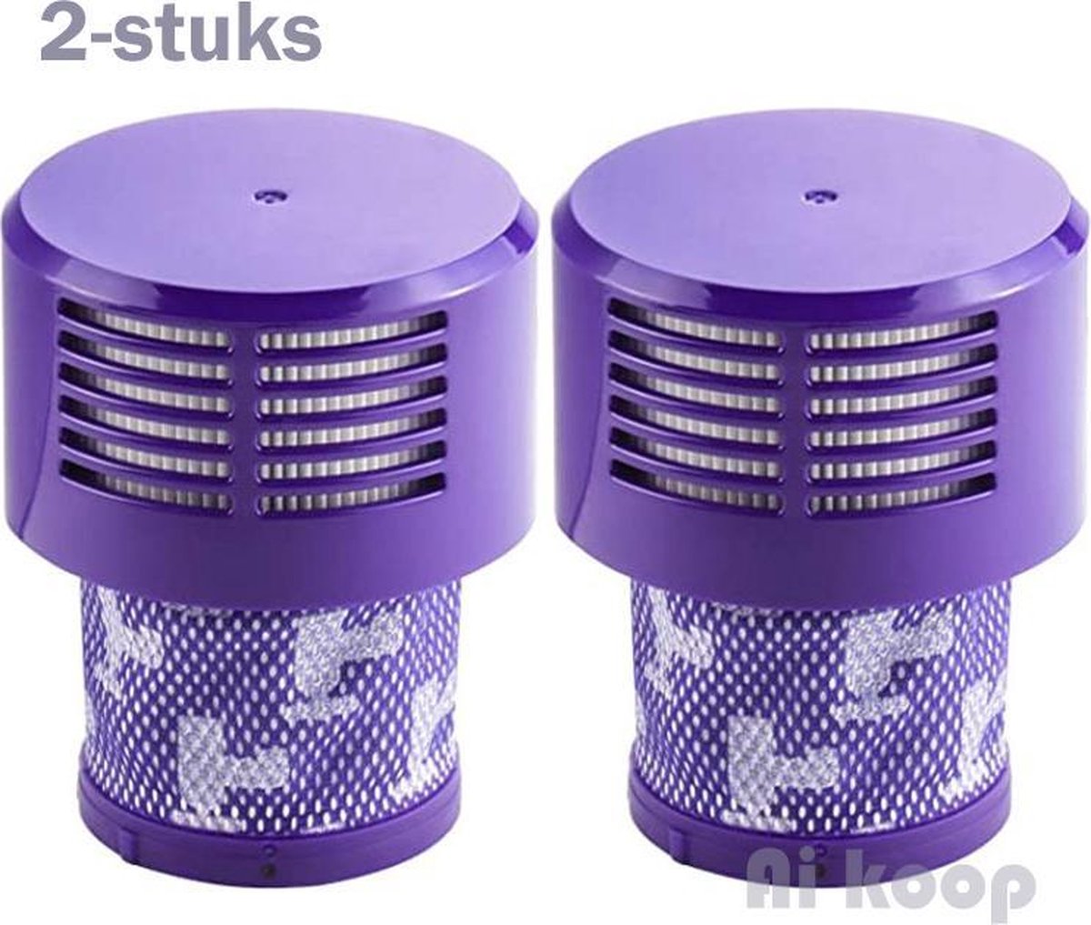 2X  Dyson V10 Stofzuiger HEPA Filter-Geschikt voor Dyson Steelstofzuiger V10 Series - Wasbaar