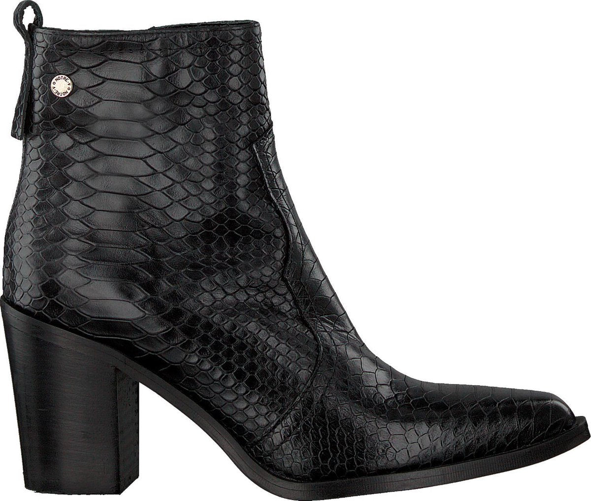 Notre-V Ah22 Enkellaarsjes - Enkelboots - Dames - Zwart - Maat 38