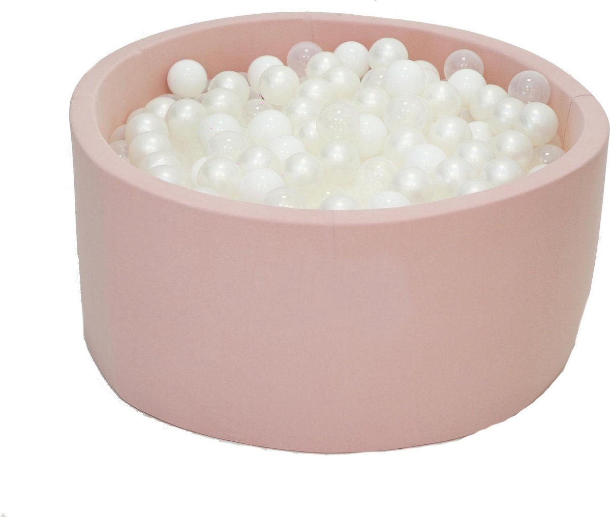 Ballenbak Roze 90x40 met 250 ballen Wit