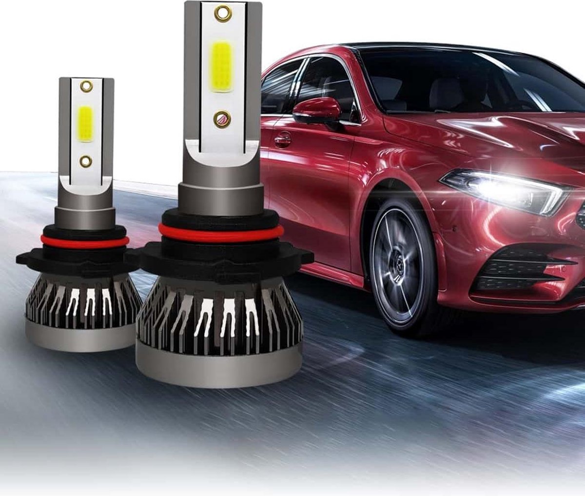 2 STKS 9005 / HB3 / H10 18 W 3000LM 6000 K IP68 Mini LED Koplamp Lampen Grootlicht Conversie Kit DC 9-36 V (Koel Wit)